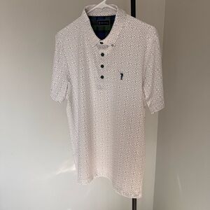 William Murray Golf Polo Men’s Geometric Performance Shirt Medium